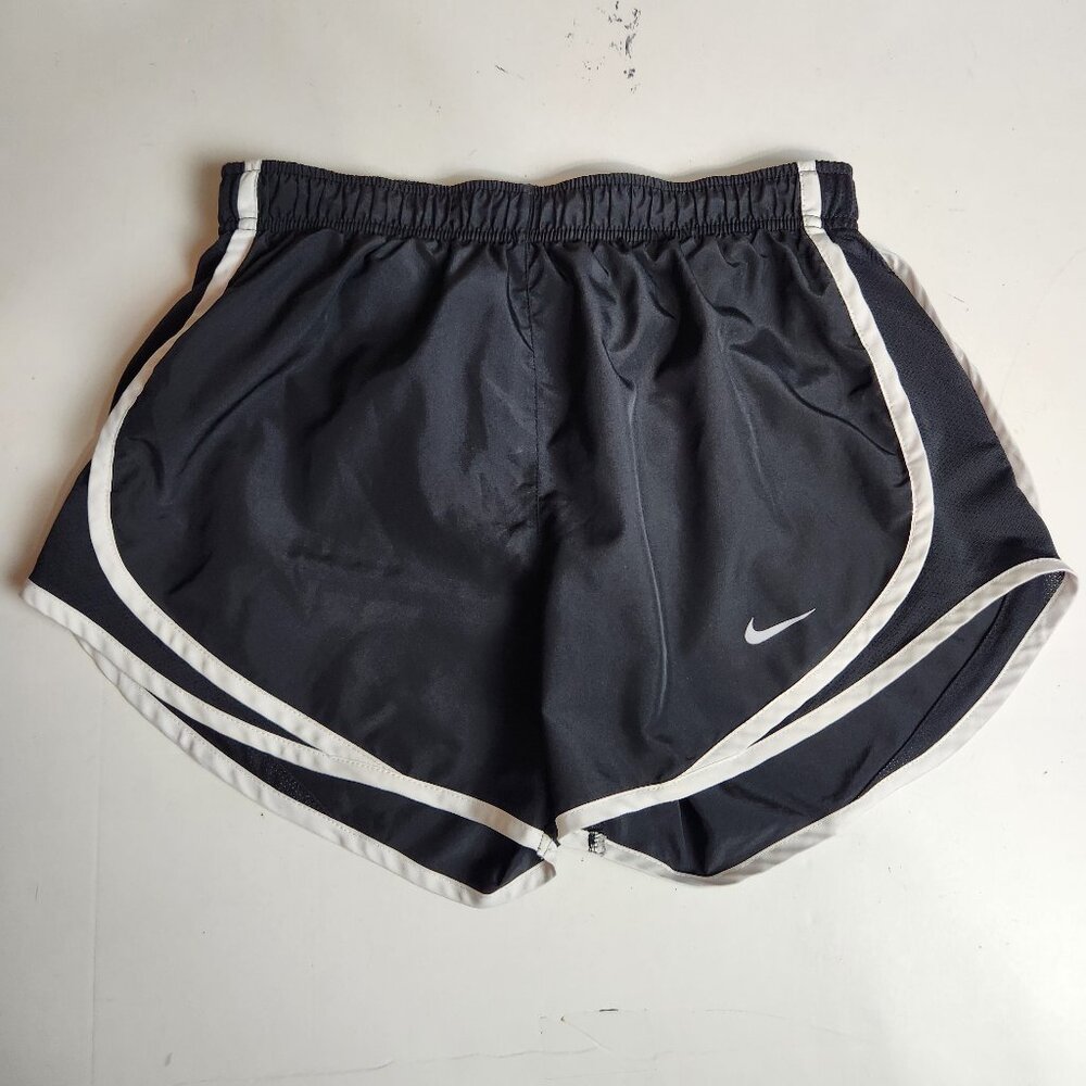 Nike Dri-Fit Tempo Shorts Women's Small Black Track Running Short Brief Lined